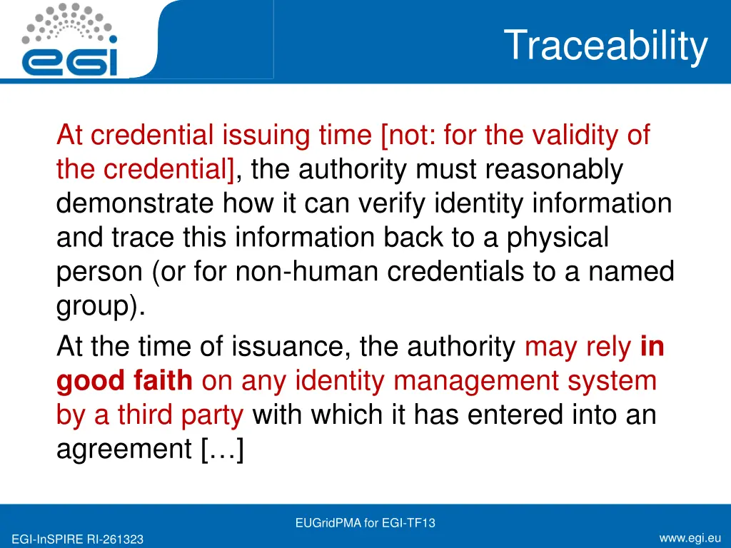 traceability