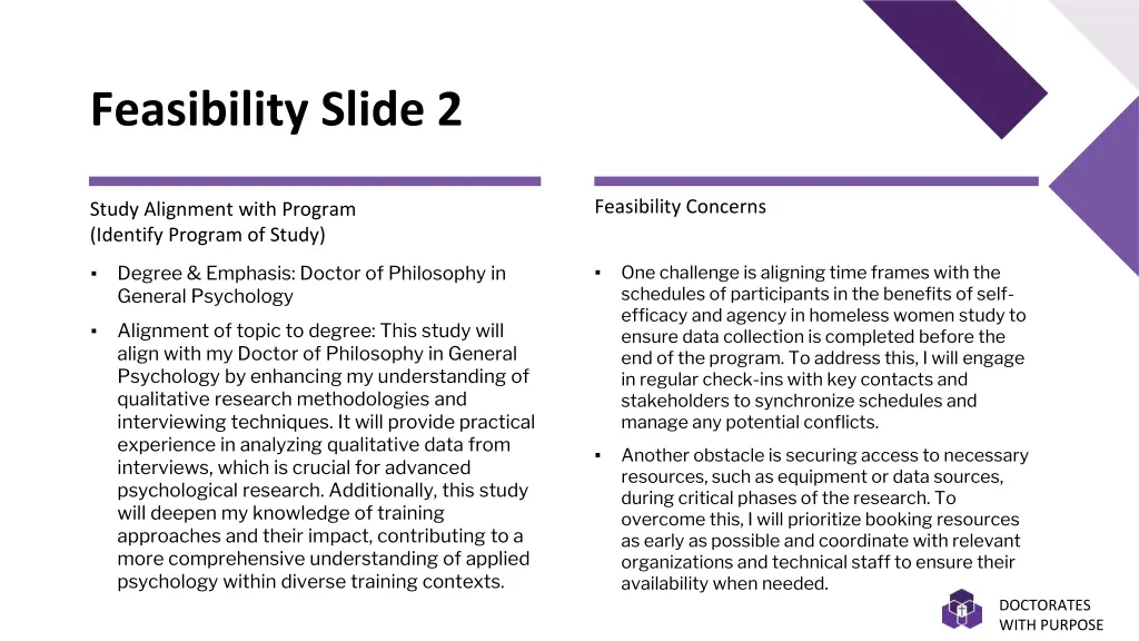 feasibility slide 2