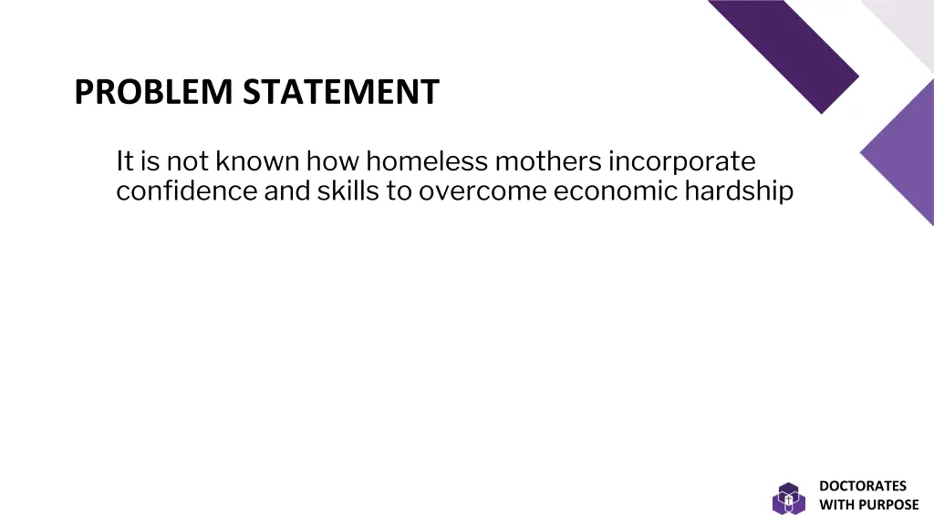 problem statement