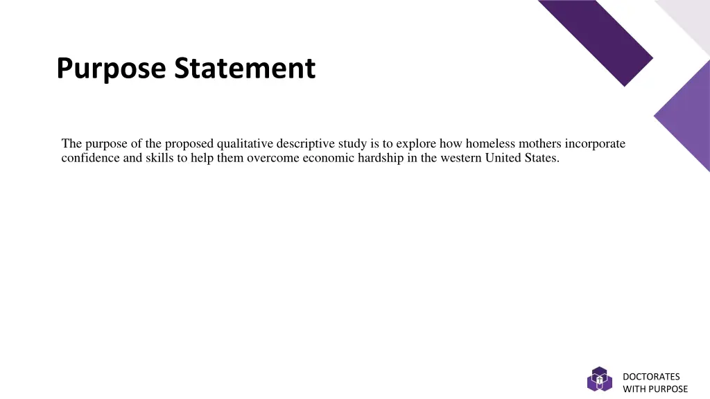purpose statement