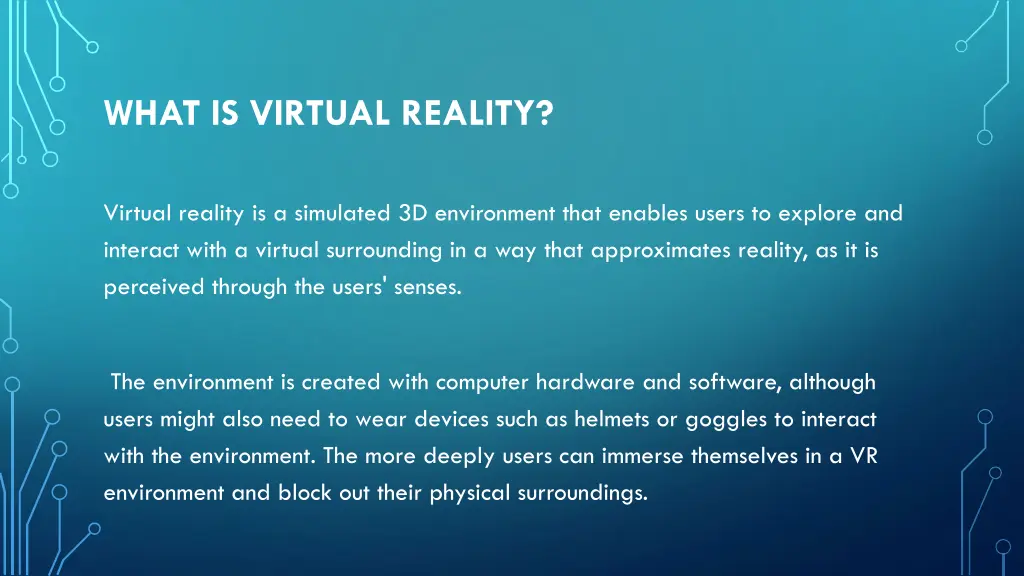 what is virtual reality