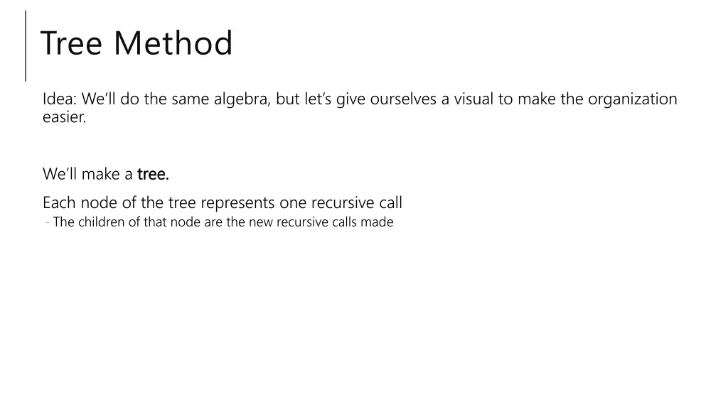 tree method