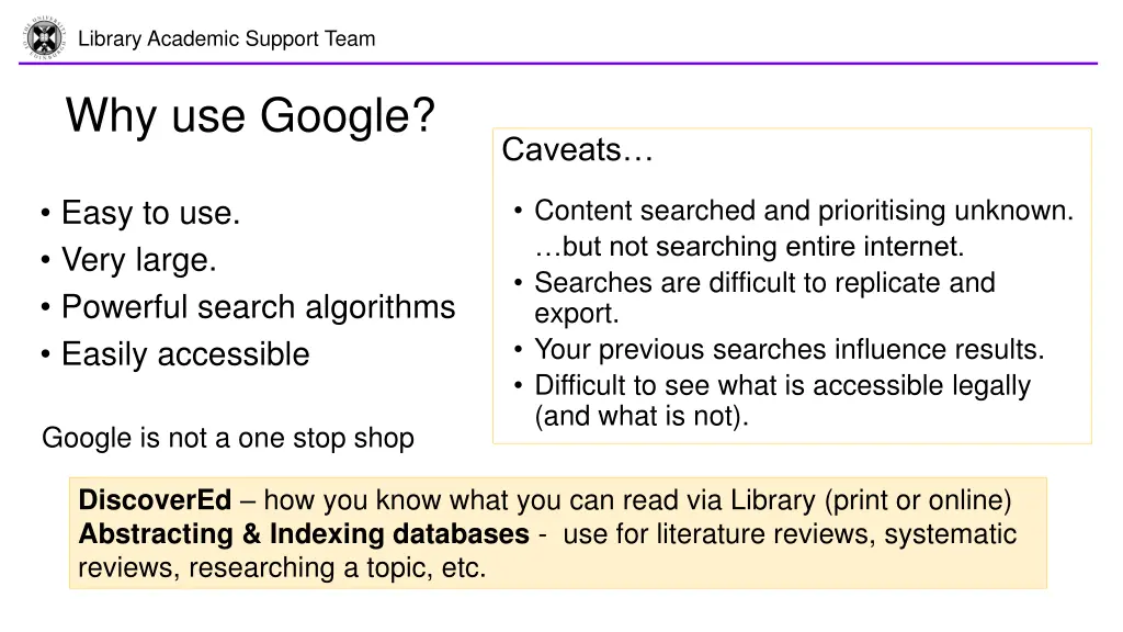 library academic support team 1