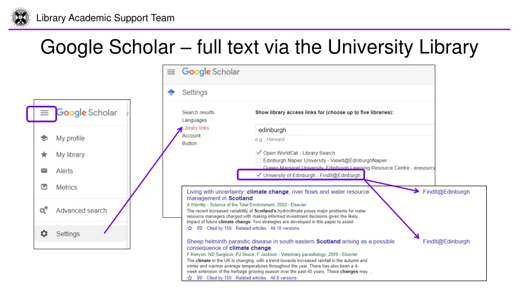 library academic support team 11