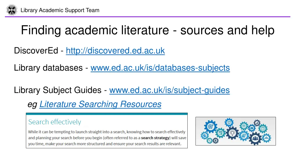 library academic support team 16