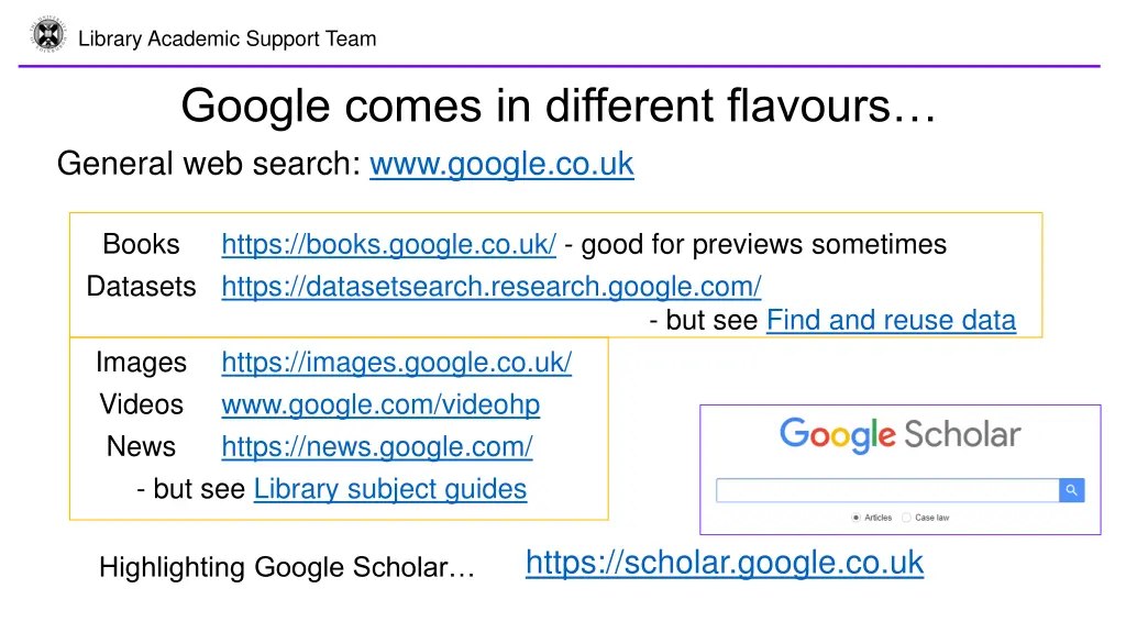 library academic support team 2