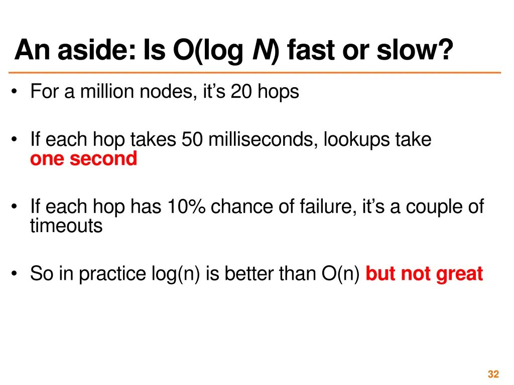 an aside is o log n fast or slow