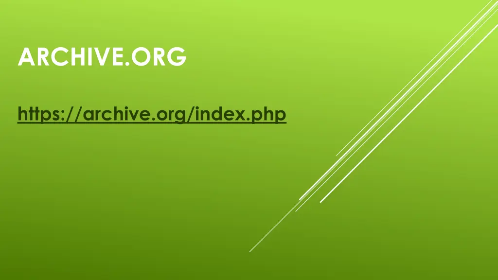 archive org