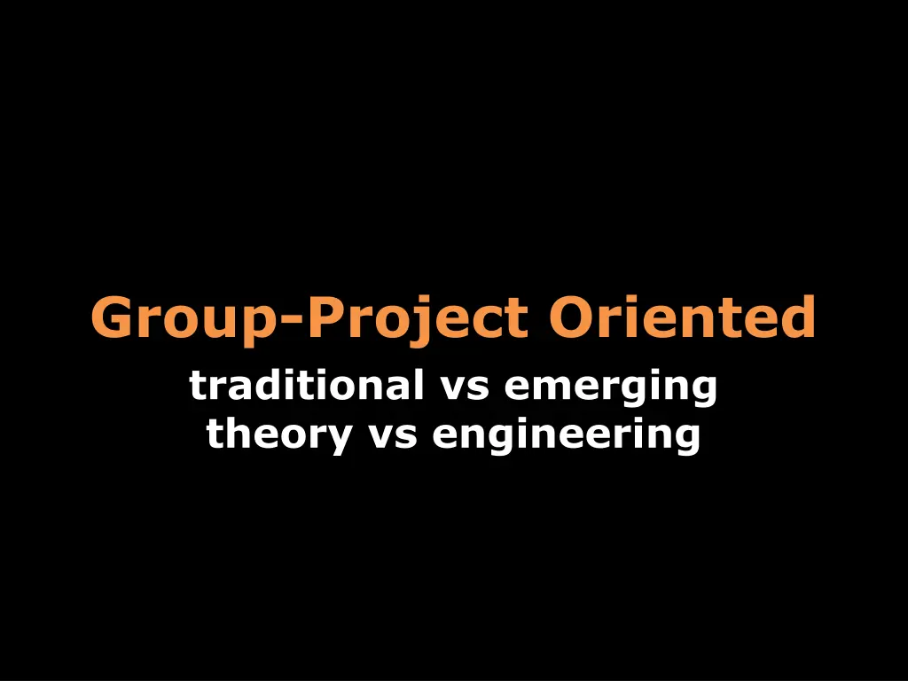 group project oriented https www youtube 1