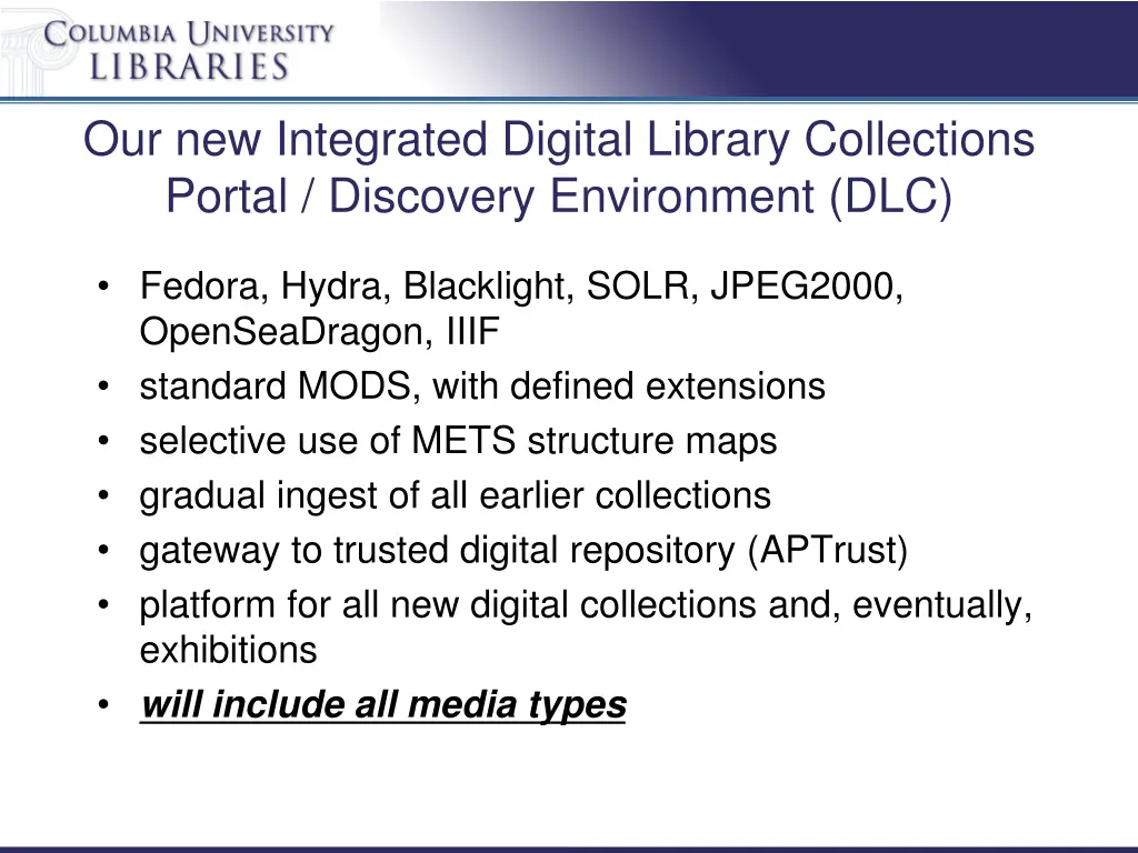 our new integrated digital library collections