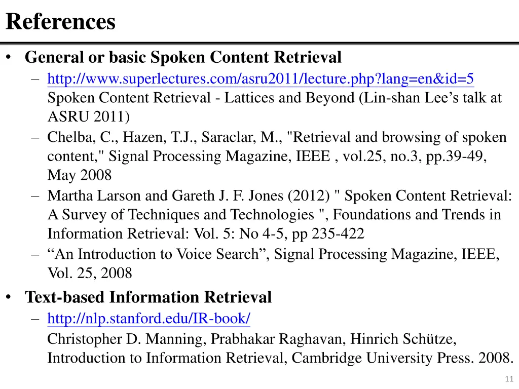 references