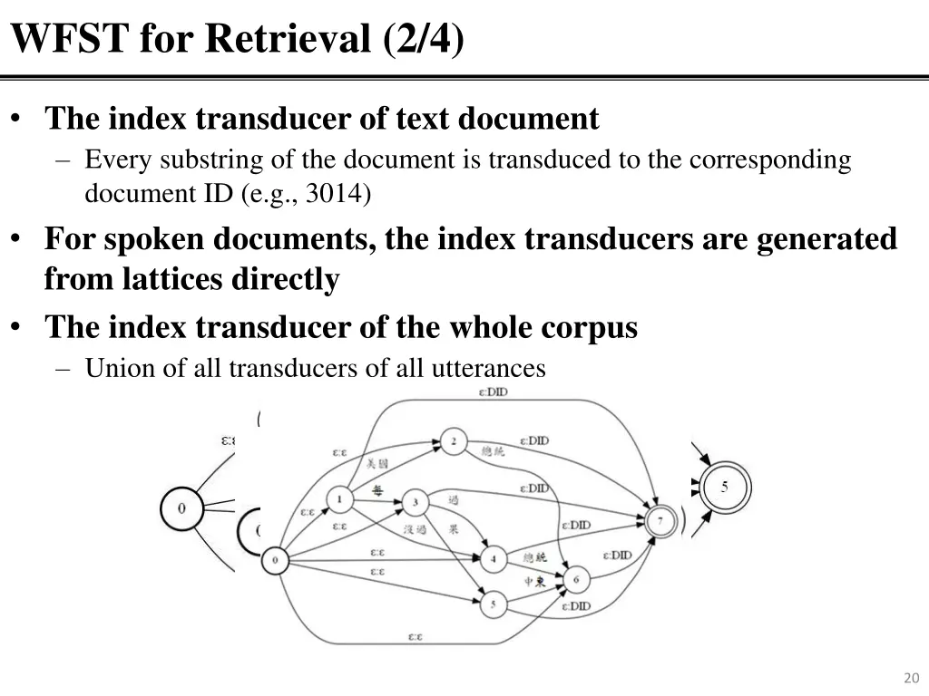 wfst for retrieval 2 4