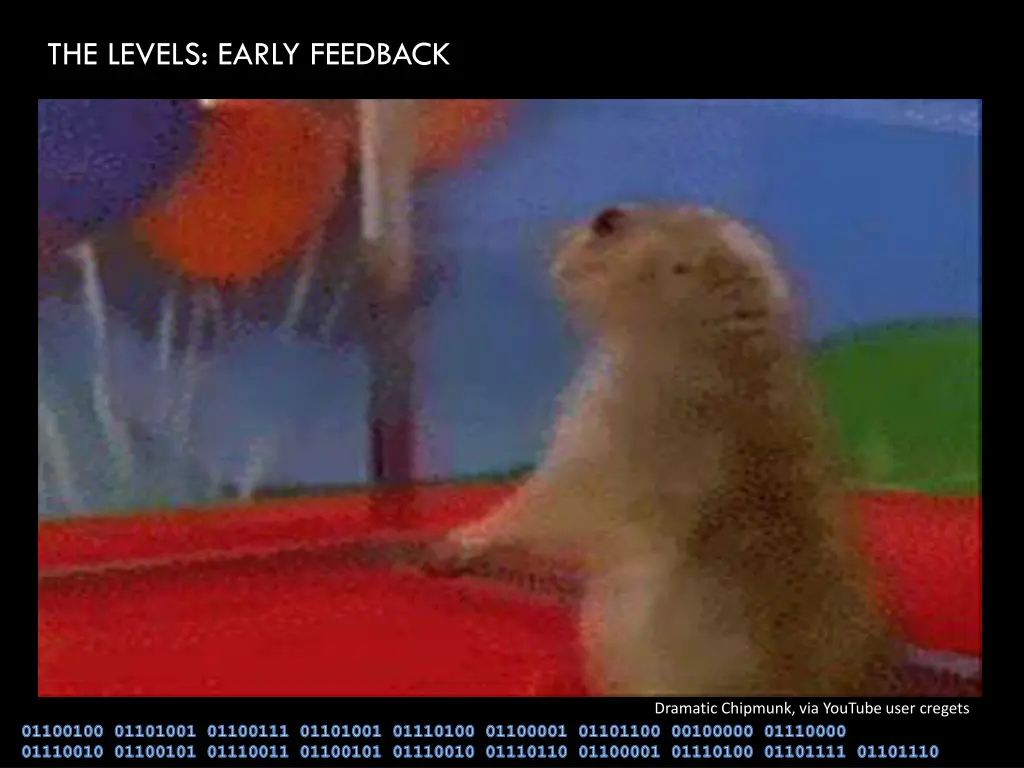 the levels early feedback