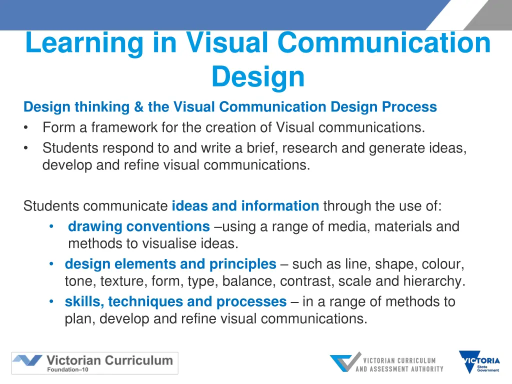 learning in visual communication design design
