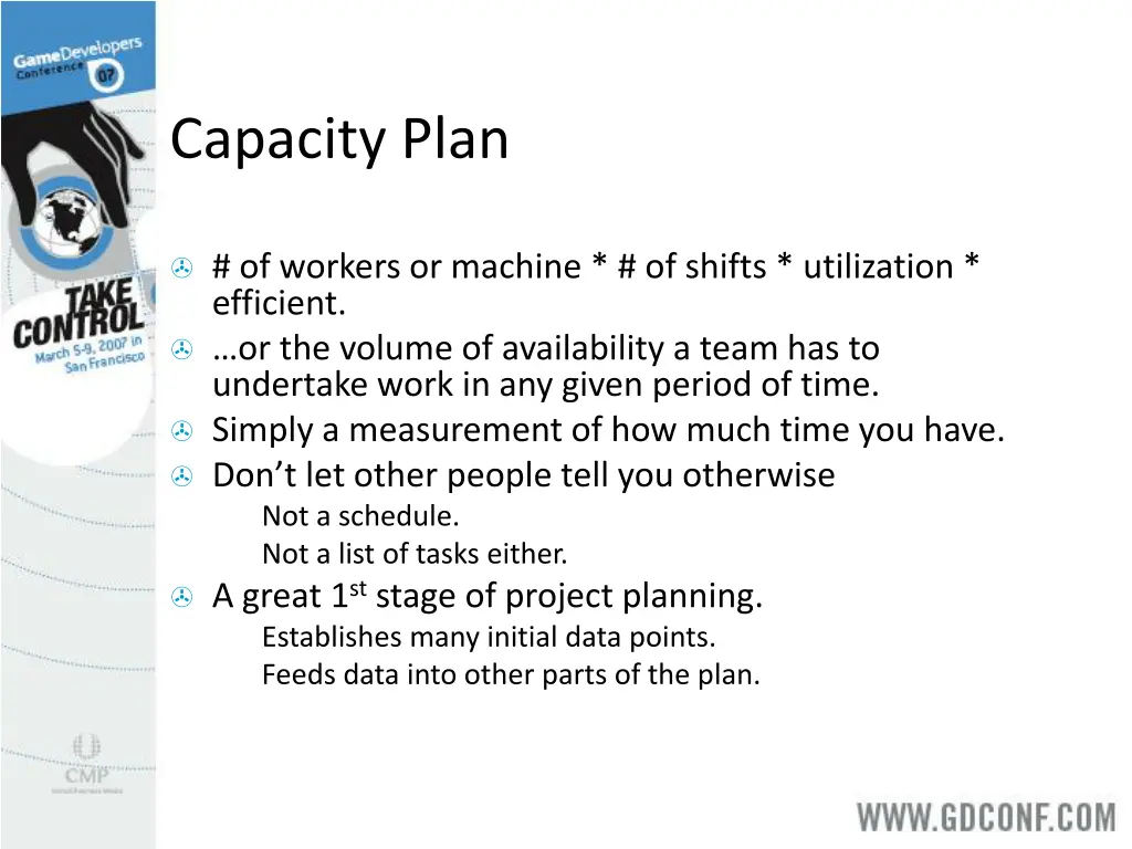 capacity plan