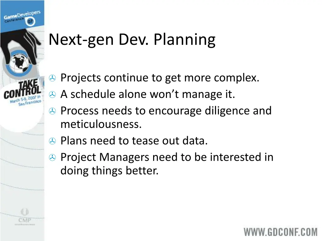 next gen dev planning