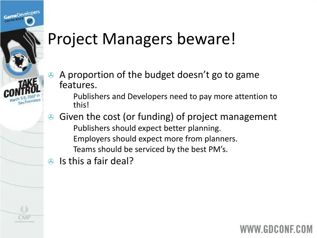 project managers beware