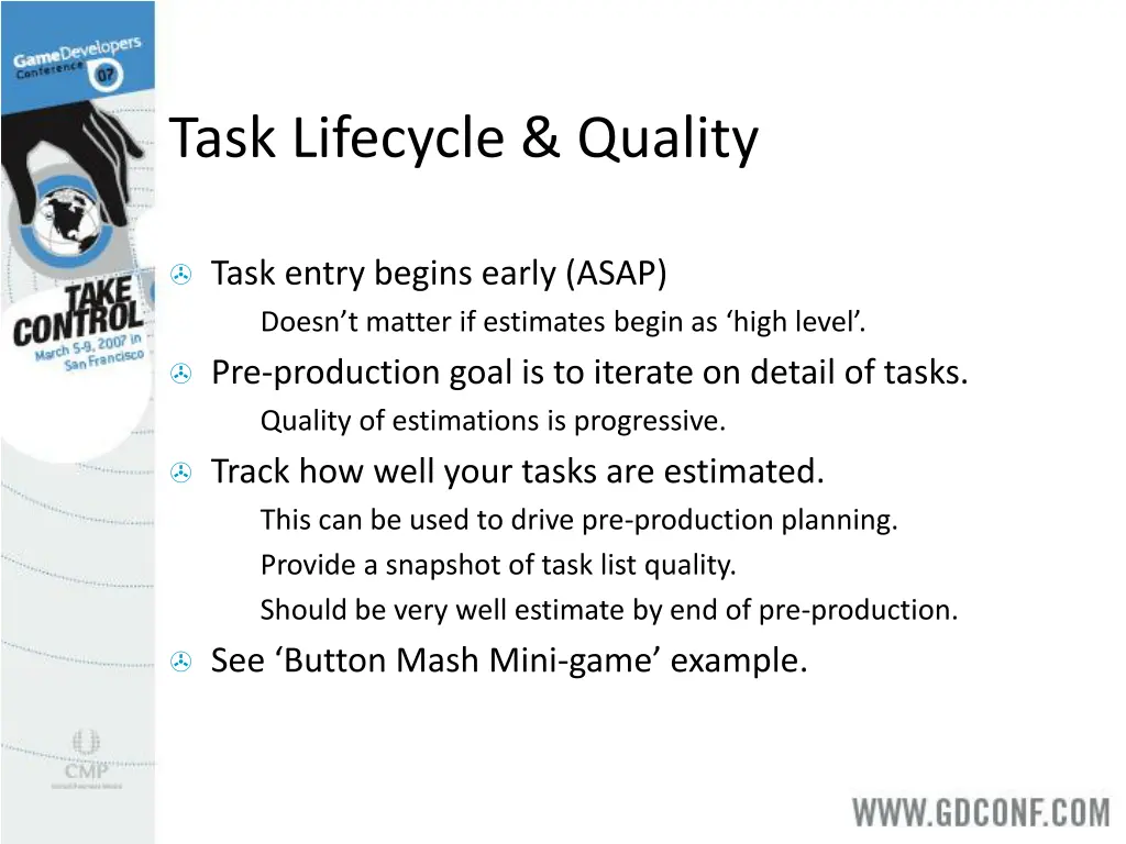 task lifecycle quality