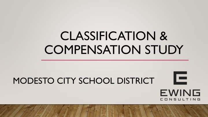 classification compensation study