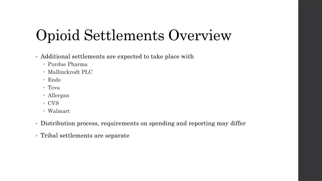 opioid settlements overview 1