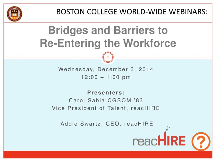 boston college world wide webinars