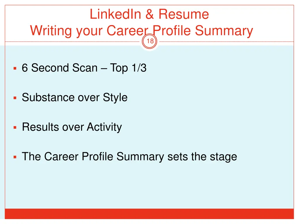 linkedin resume writing your career profile