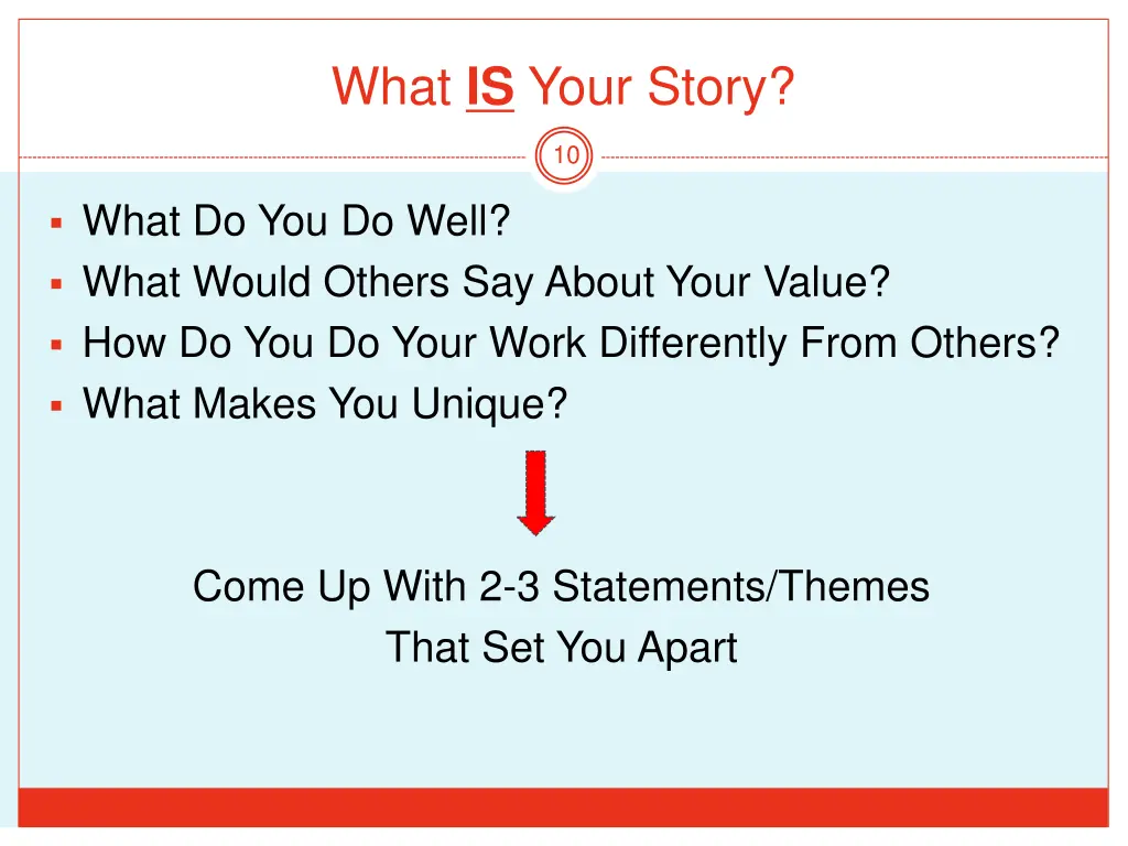 what is your story