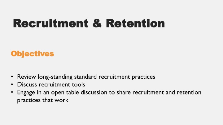recruitment retention recruitment retention