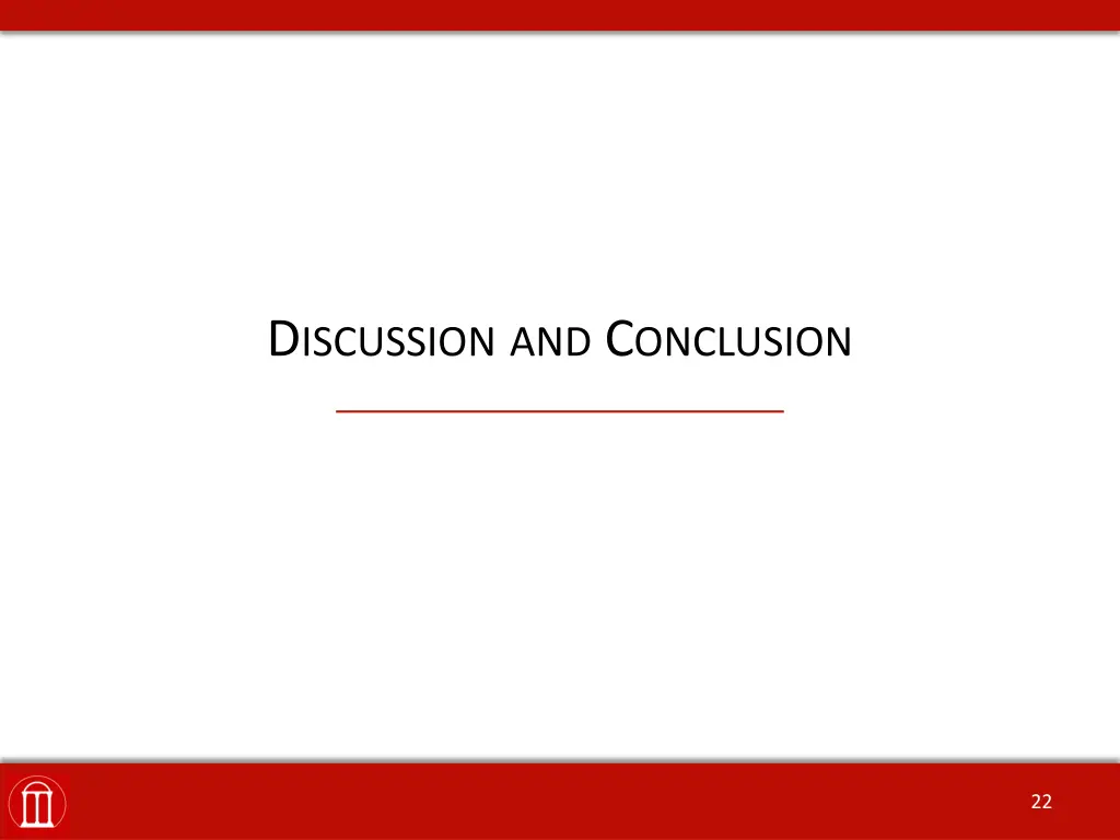 d iscussion and c onclusion