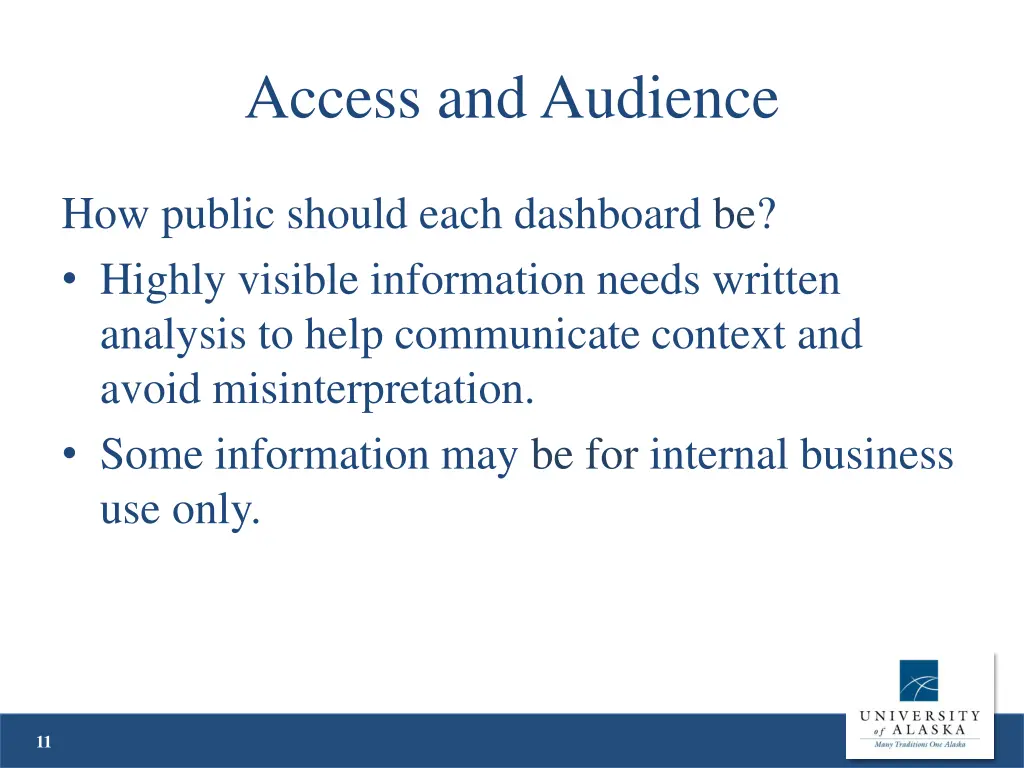 access and audience