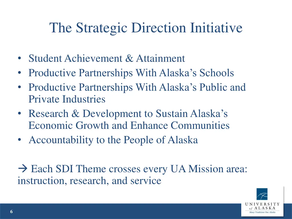 the strategic direction initiative