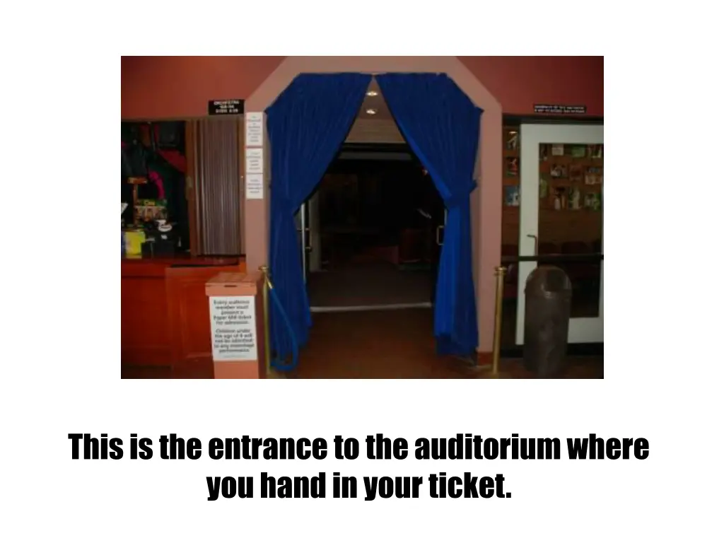 this is the entrance to the auditorium where