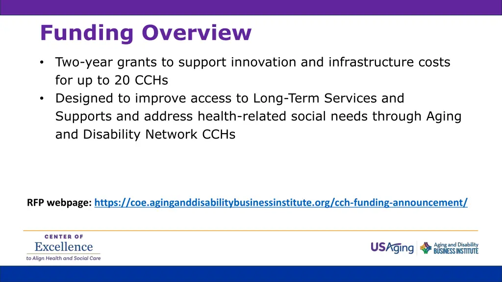 funding overview