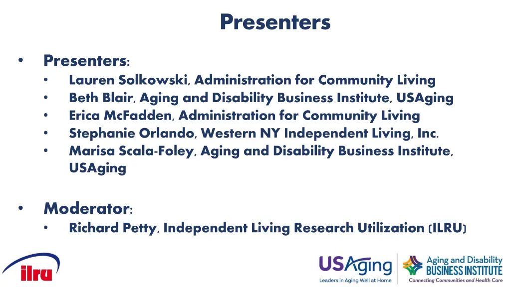 presenters