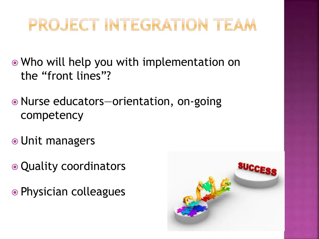 project integration team