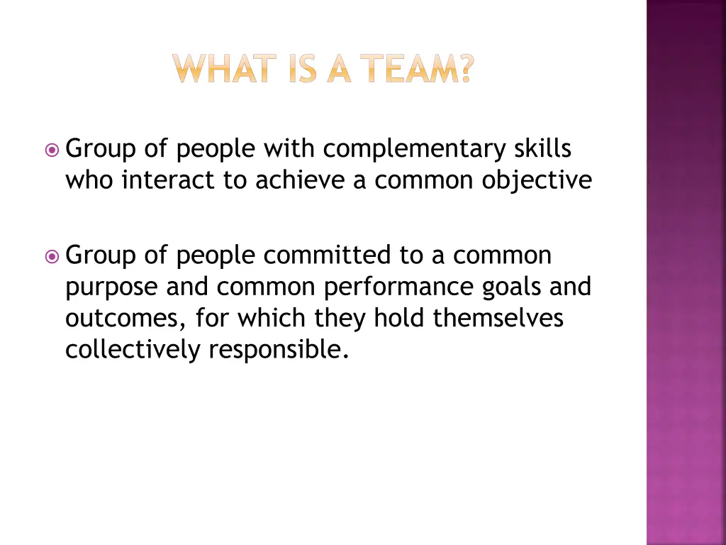what is a team