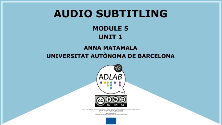 audio subtitling
