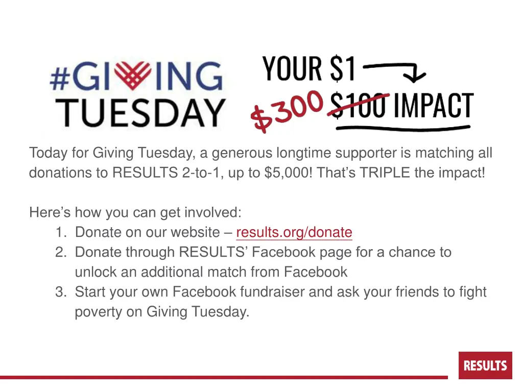 today for giving tuesday a generous longtime