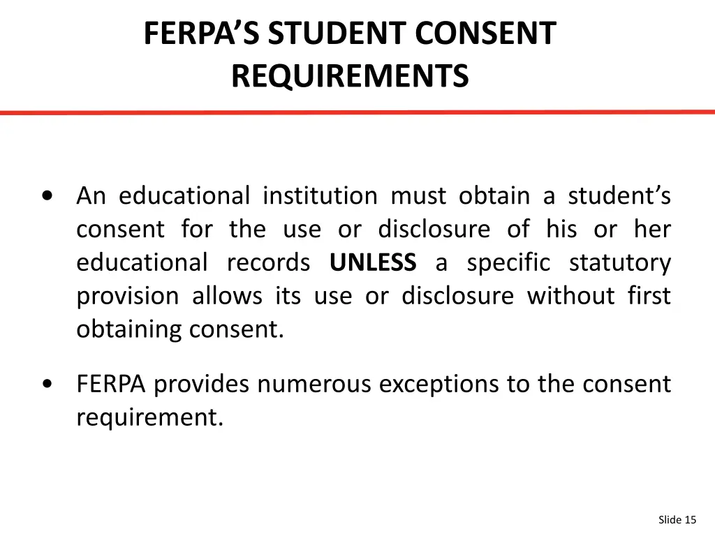 ferpa s student consent requirements