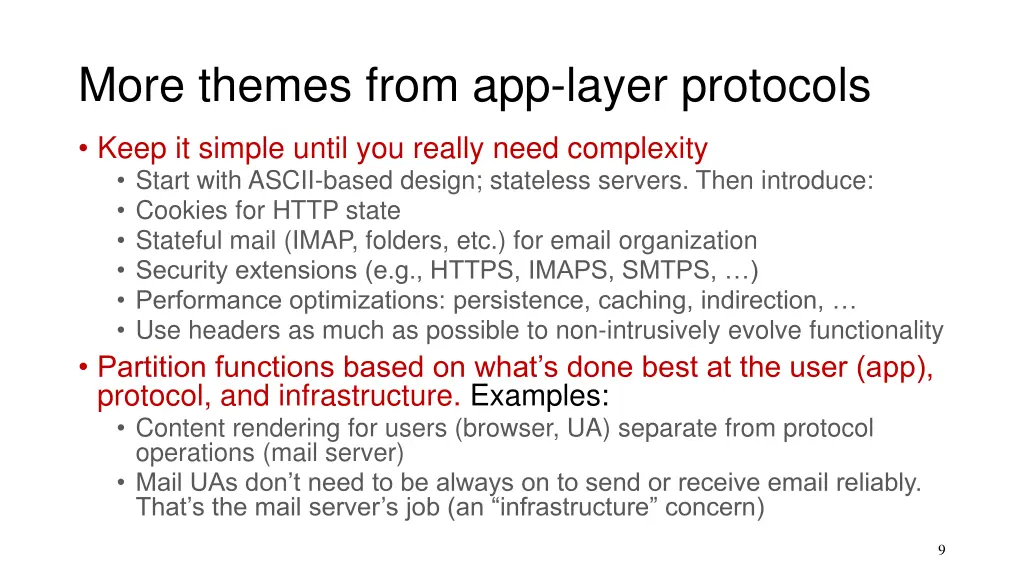 more themes from app layer protocols