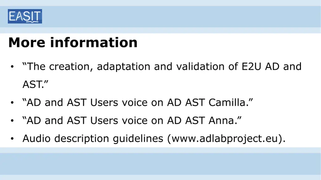 more information