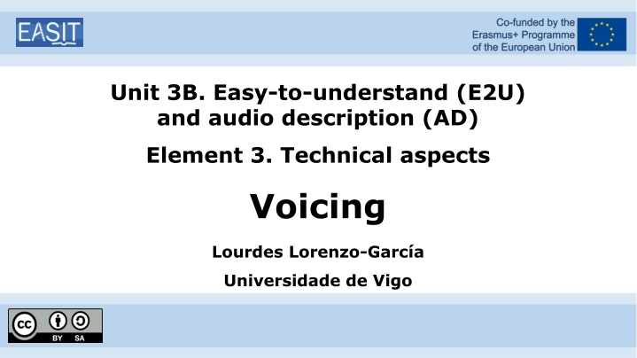 unit 3b easy to understand e2u and audio