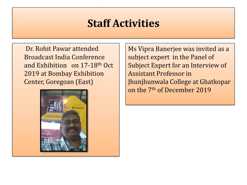 staff activities