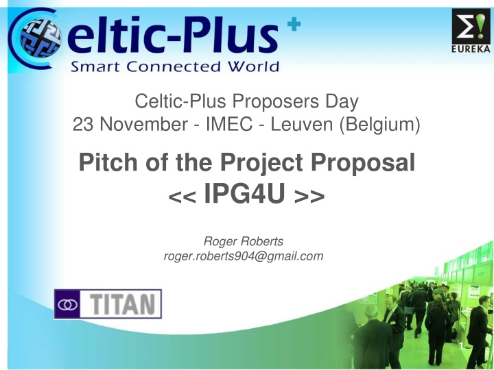 celtic plus proposers day 23 november imec leuven