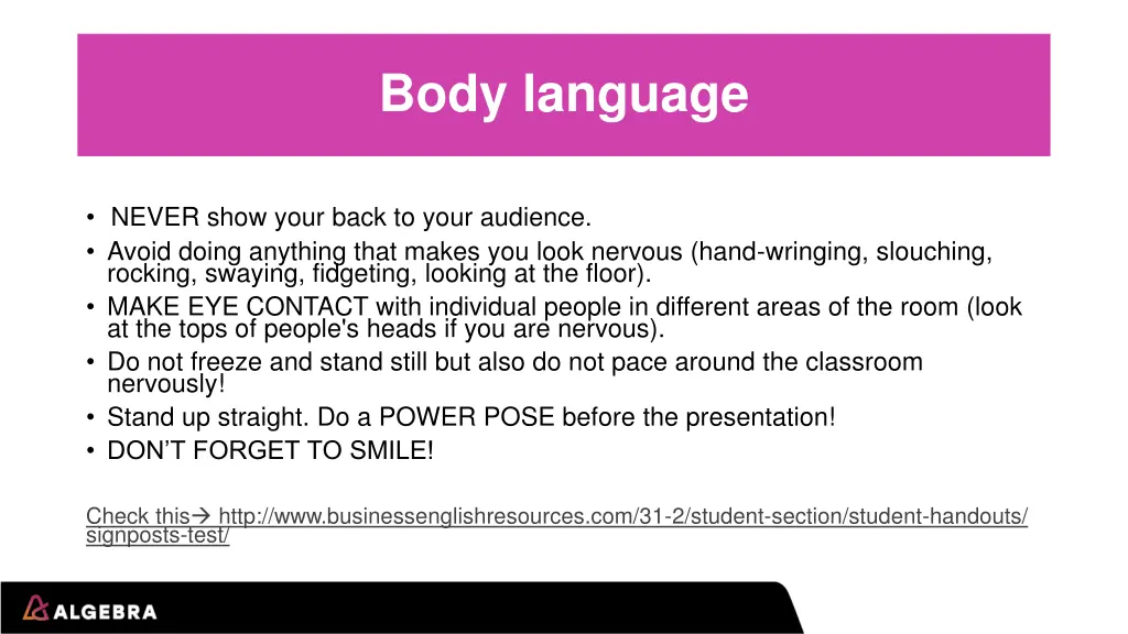 body language