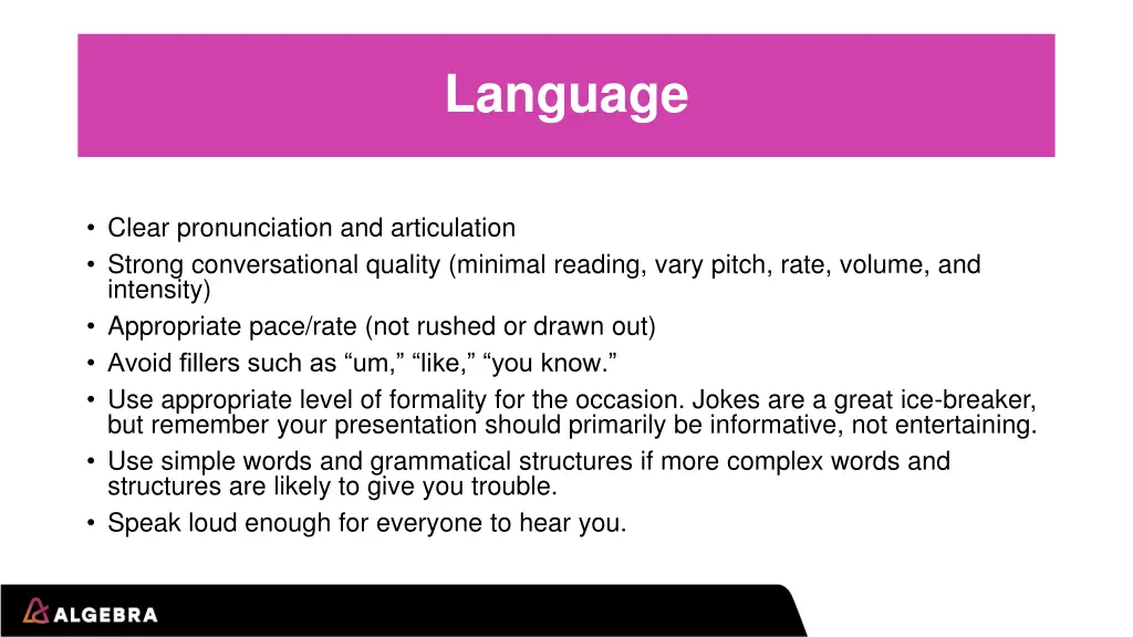 language