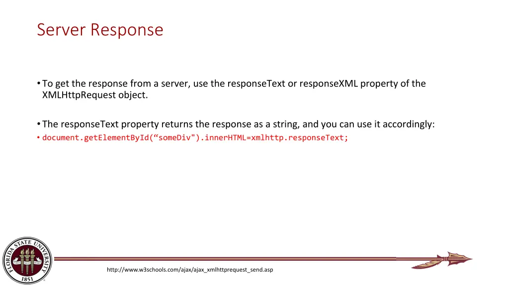 server response