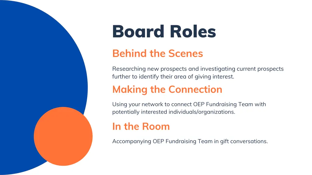 board roles behind the scenes