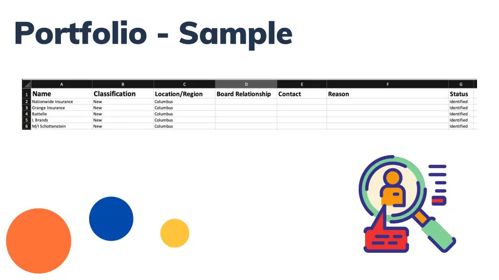 portfolio sample