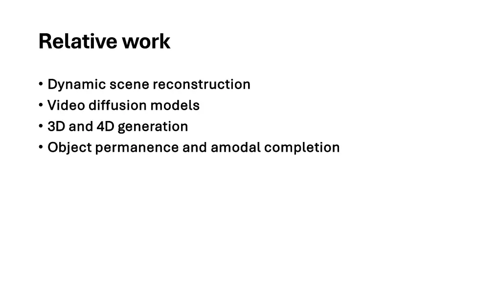 relative work